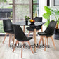 Comedor Madera con 4 Sillas Blanco y Negro